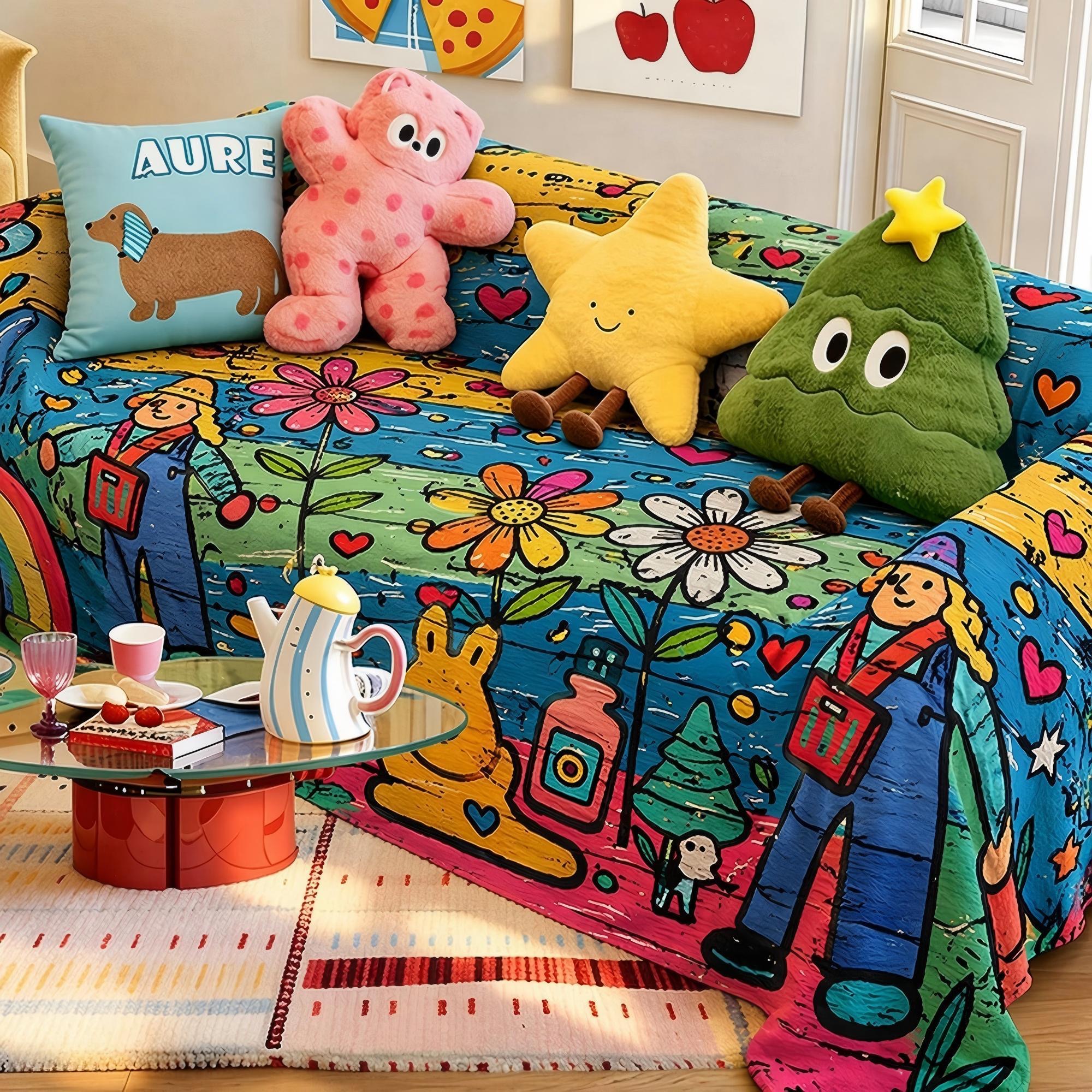 Colorful Boho Sofa Throw Blanket Collection