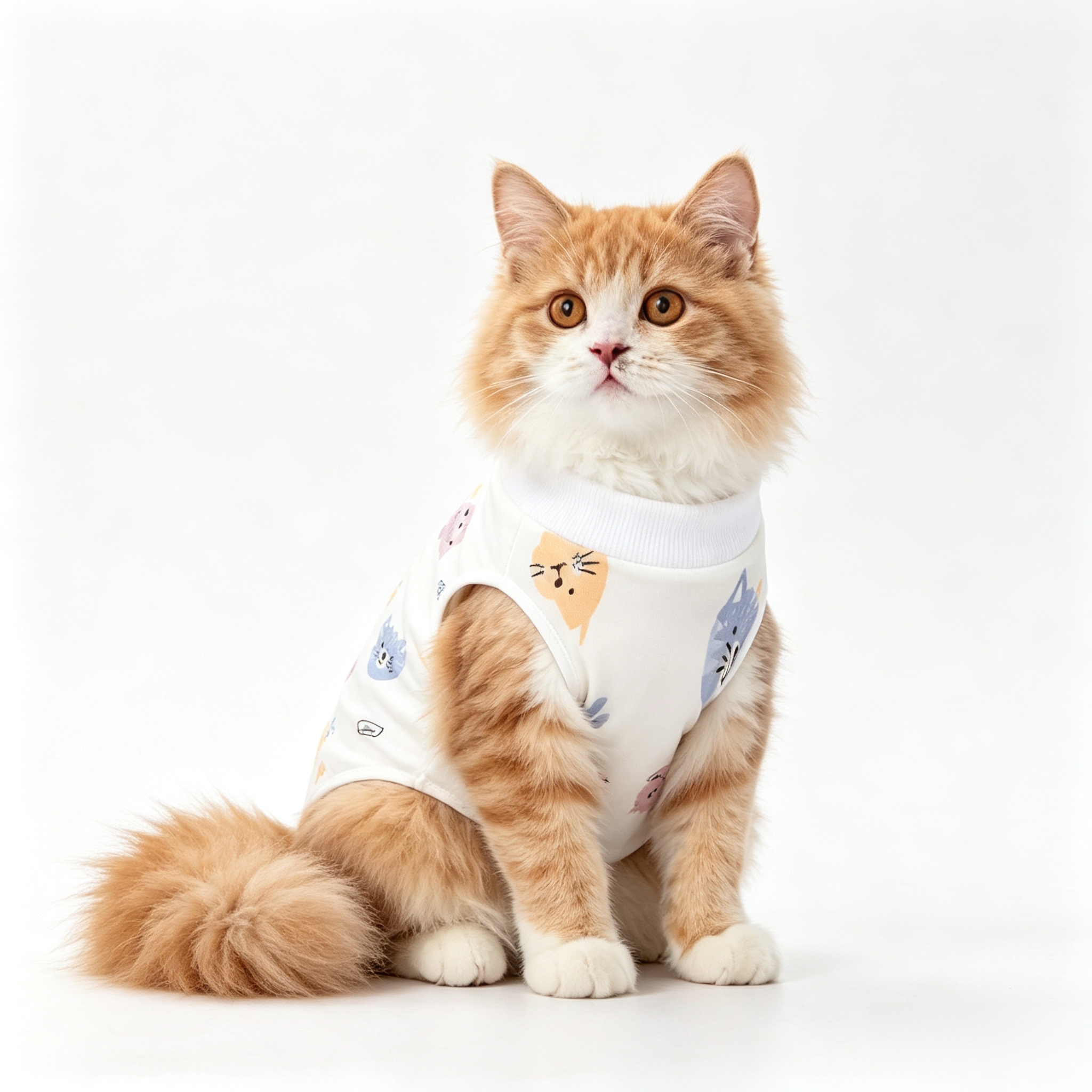 Cat Recovery Suit, Soft Kitten Onesie for Cats After Surgery Female