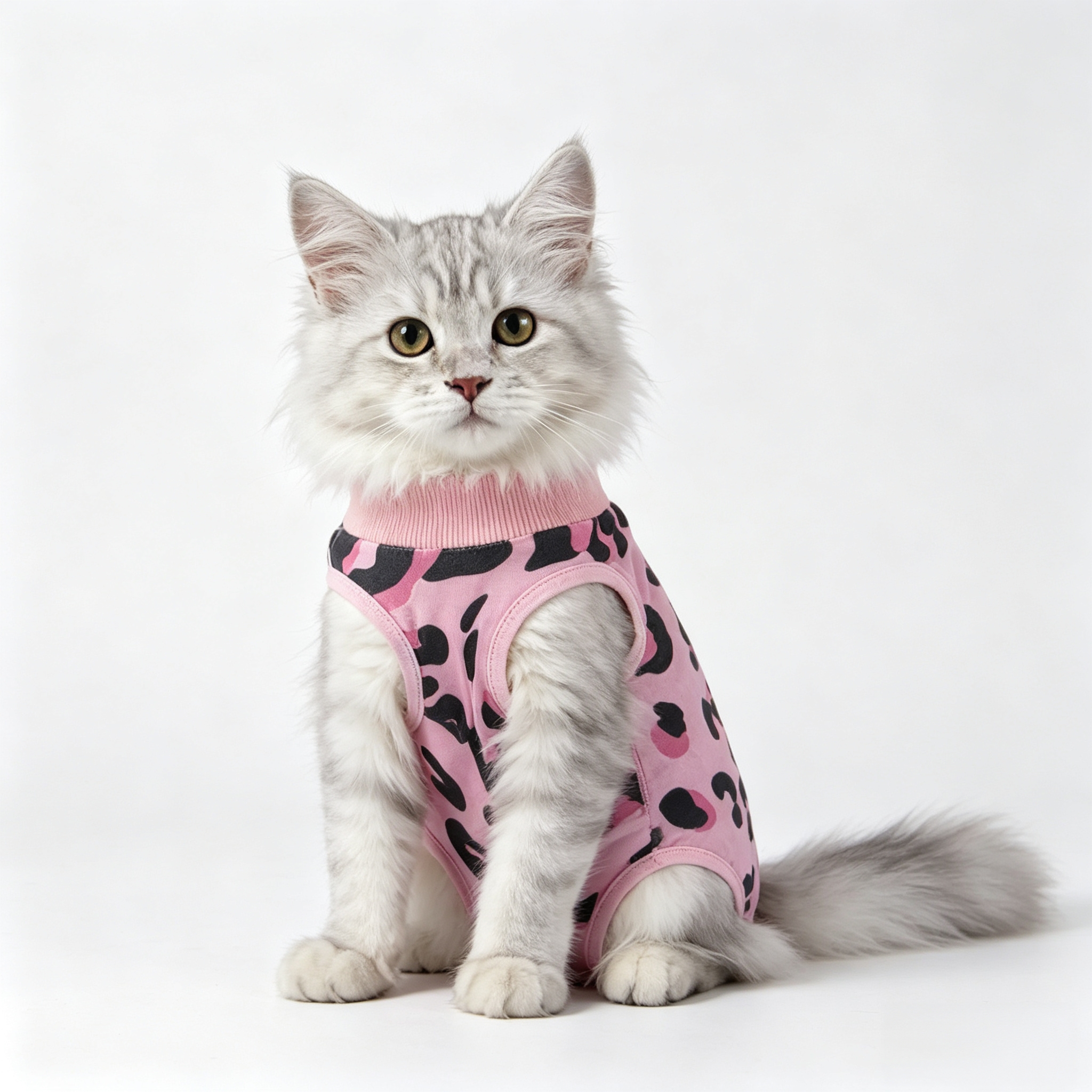 Coppthinktu Cat Recovery Suit Female Cat Onesie After Surgery Anti Licking