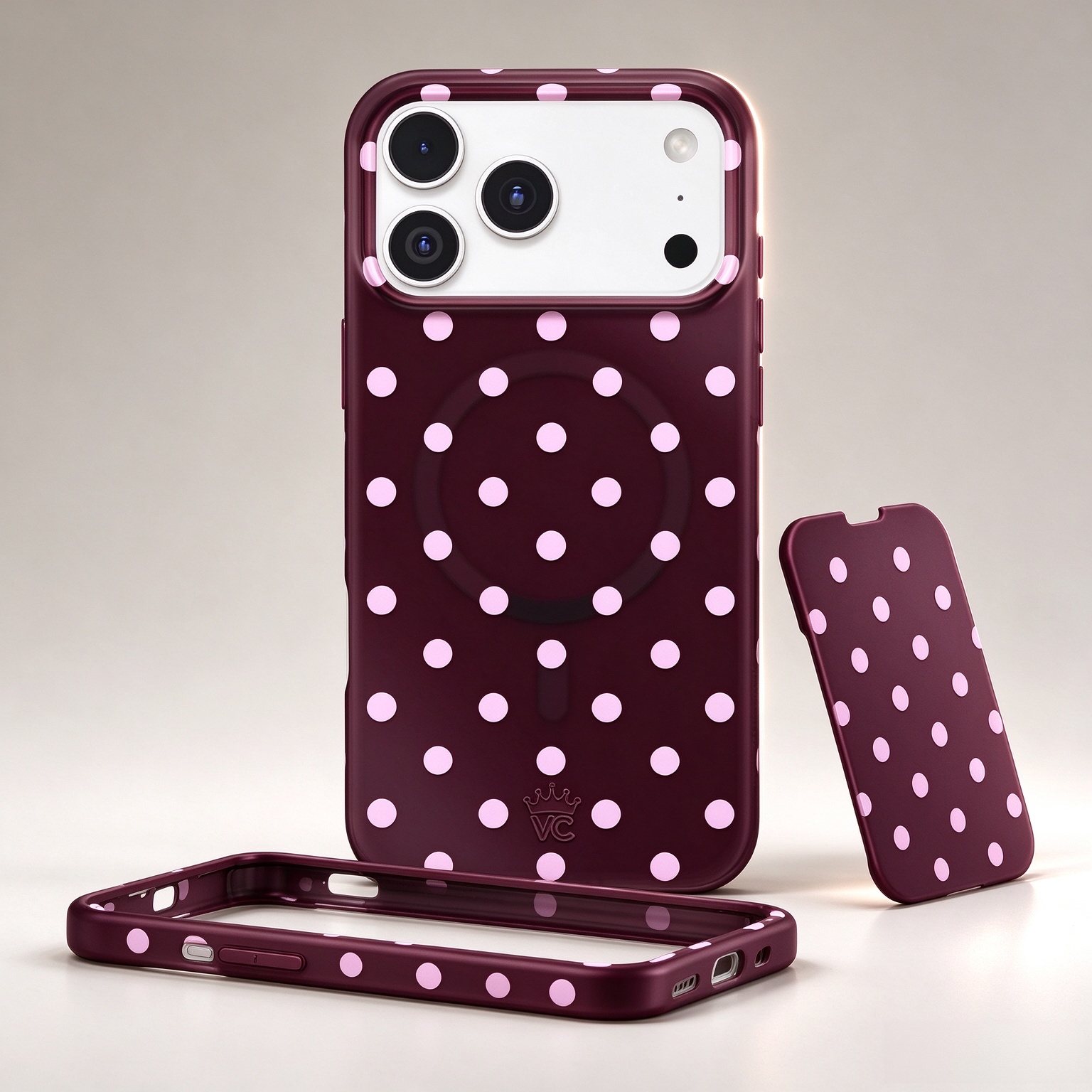 VELVET CAVIAR for iPhone 18 Pro Max Case | Cherry Cola Polka Dot