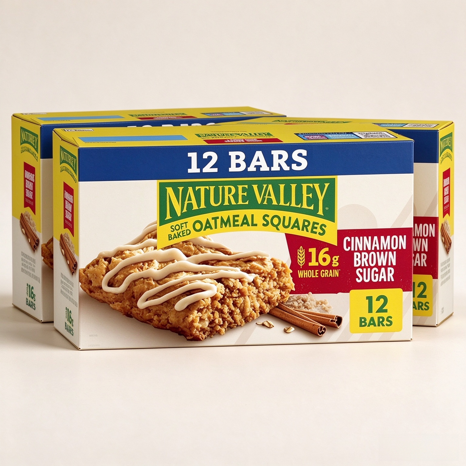 Nature Valley Cinnamon Brown Sugar Soft Baked Oatmeal Squares, 12 ct