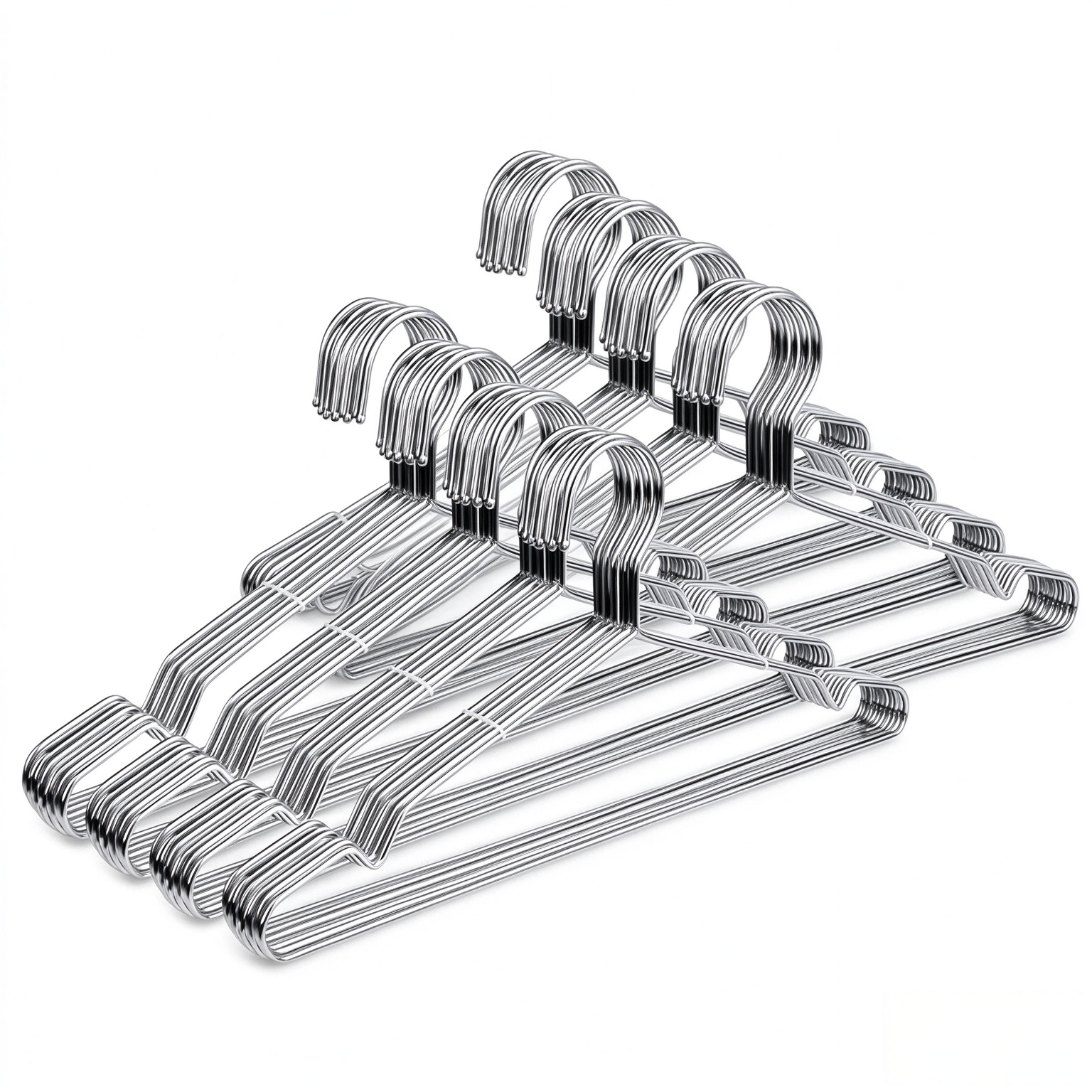 Fayleeko Wire Coat Hangers 40 Pack Strong Heavy Duty Stainless Steel Metal Ultra Thin Space Saving Clothes Hangers 16.5 Inch