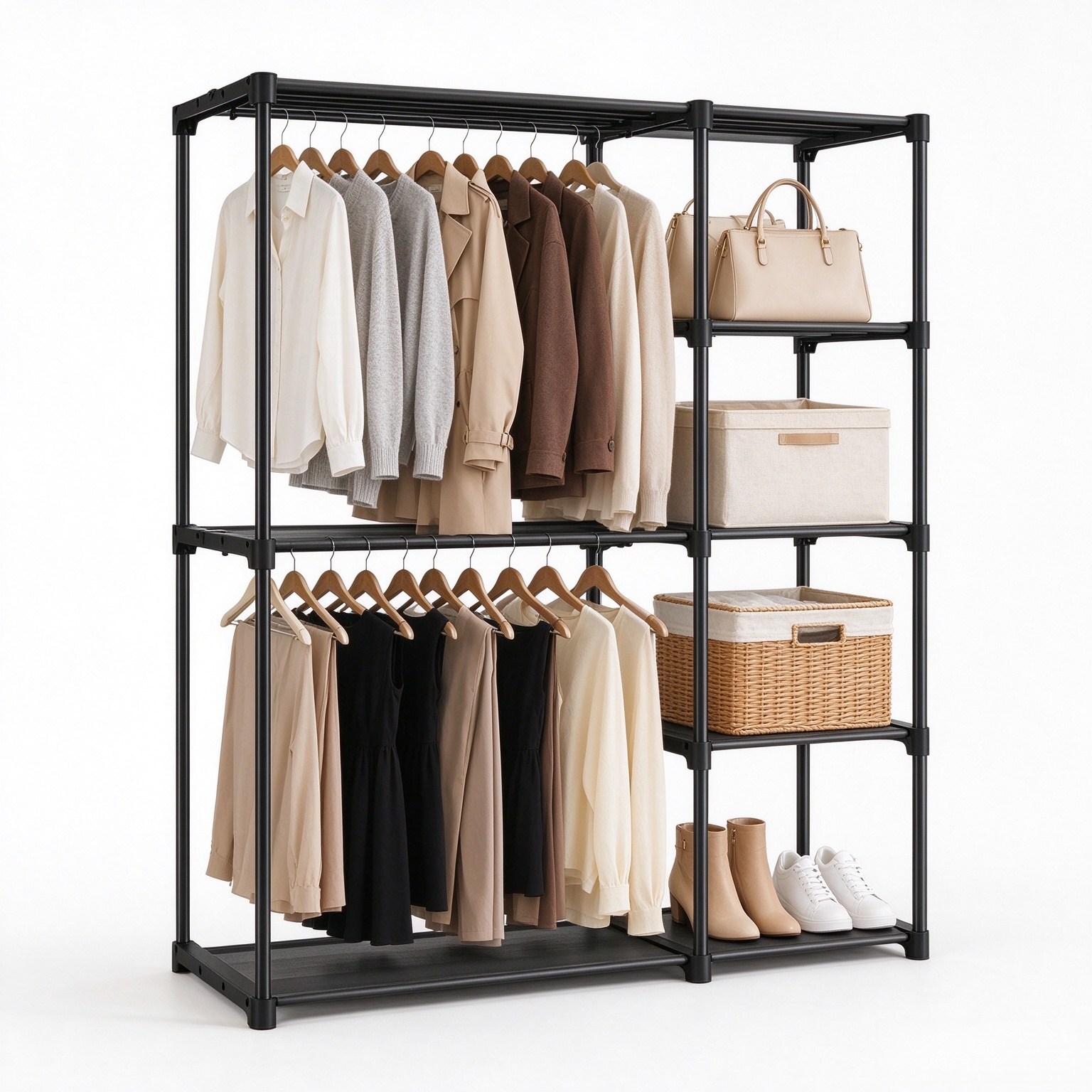 SONGMICS Portable Closet, Freestanding Closet Organizer, Clothes Rack