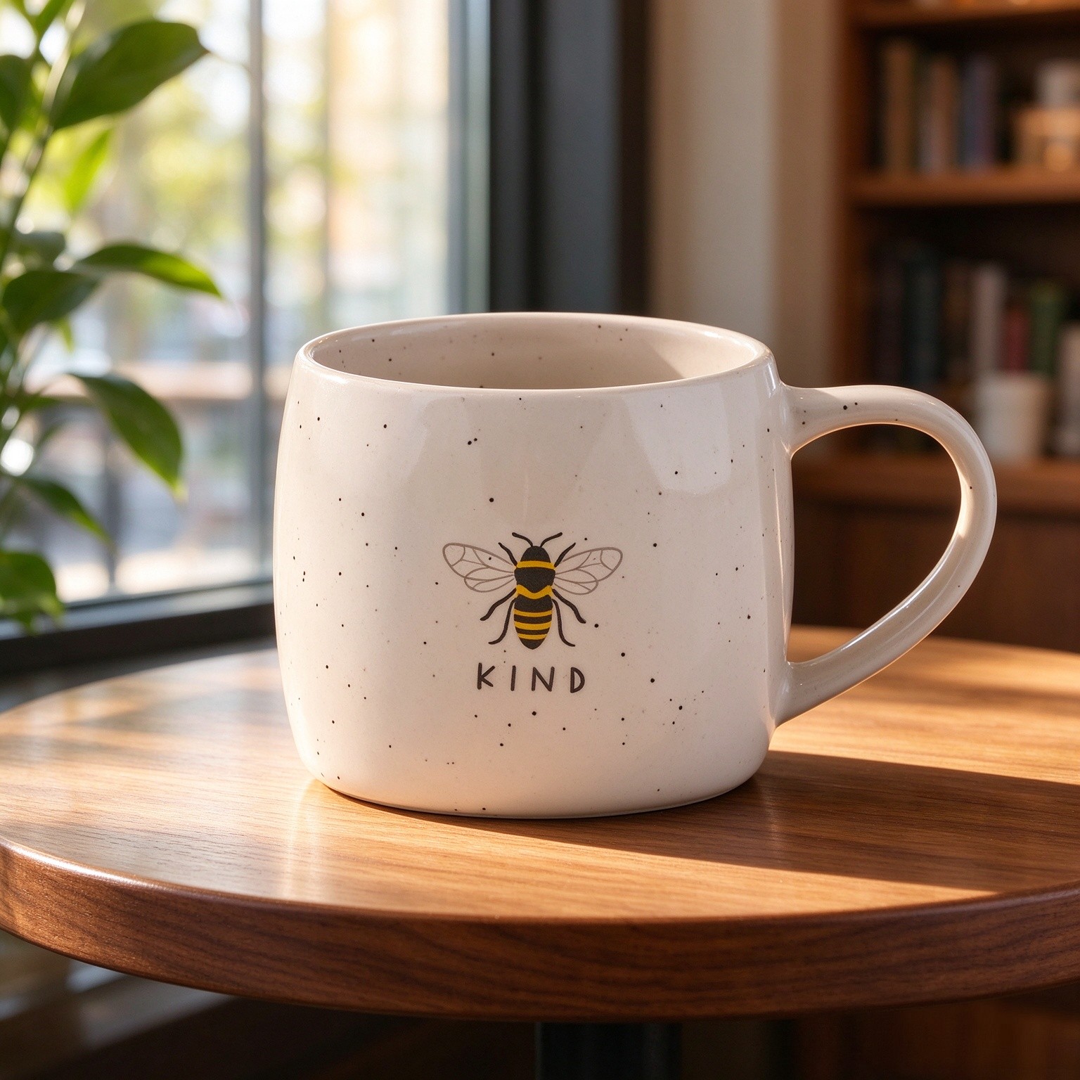 Karma Gifts Reese Ceramic Mug - 16-Ounce Coffee Cup - Cute Mugs for Women and Men - Bee