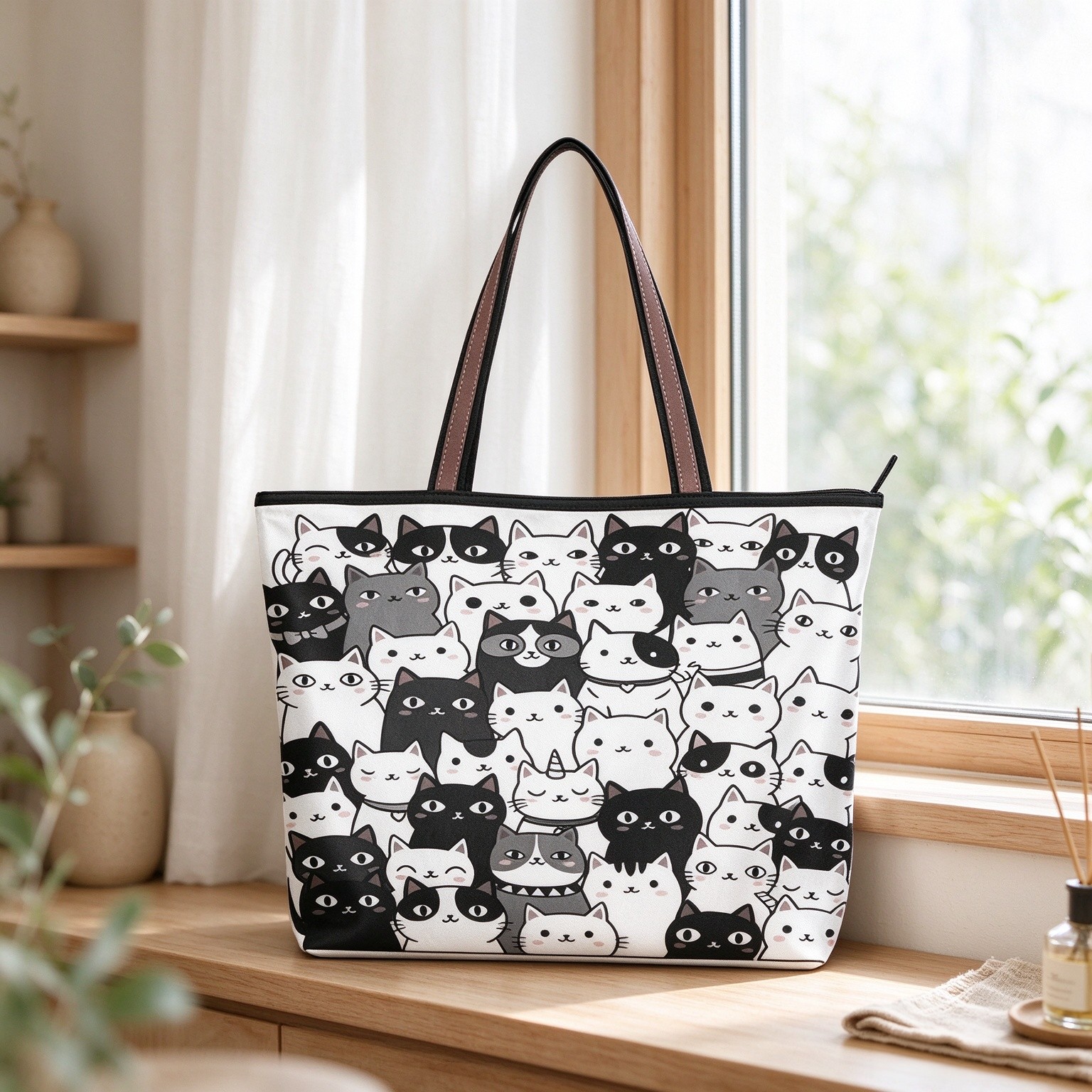 Women Turtle Tote Bag Polyester Handbag Zippered Tote Bag Turtle Tote Purses,Summer Beach Tote Bag