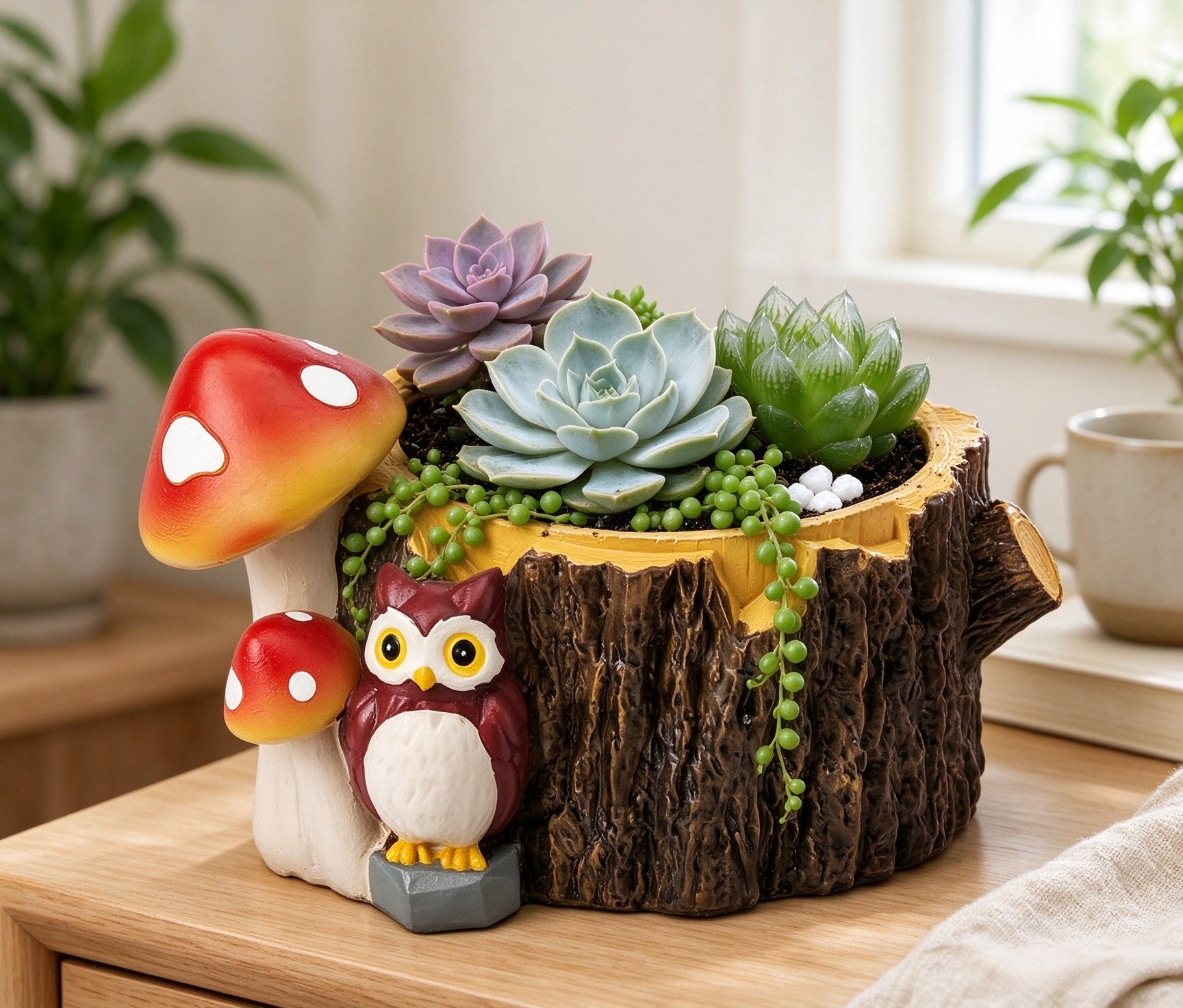 Owl Succulent Pots with Drainage Hole,Planter Pots for Succulent/Cactus