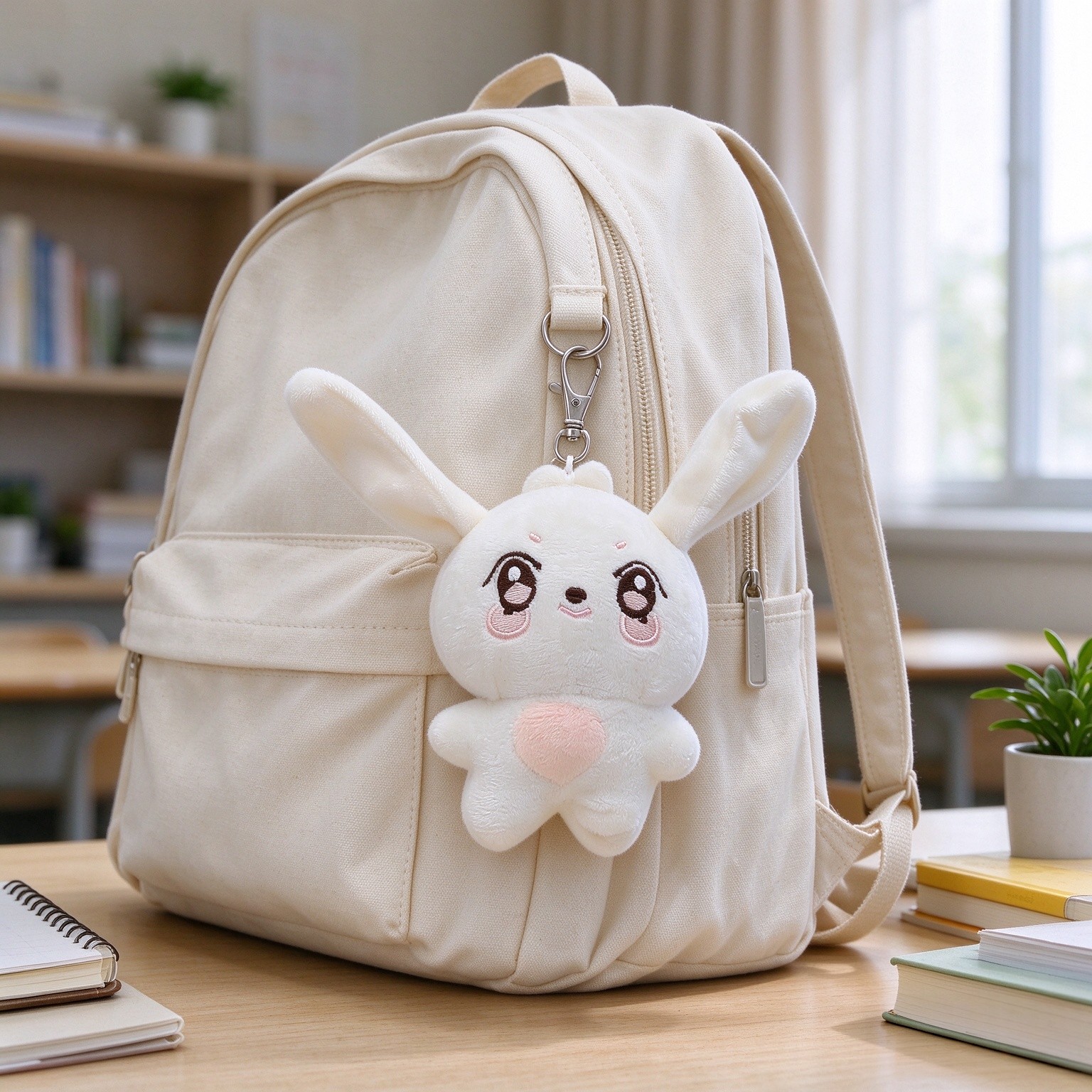 Cute Cartoon Animal Keychain Plush Doll Keyring Backpack Handbag Charm Pendant for Fans 10 CM