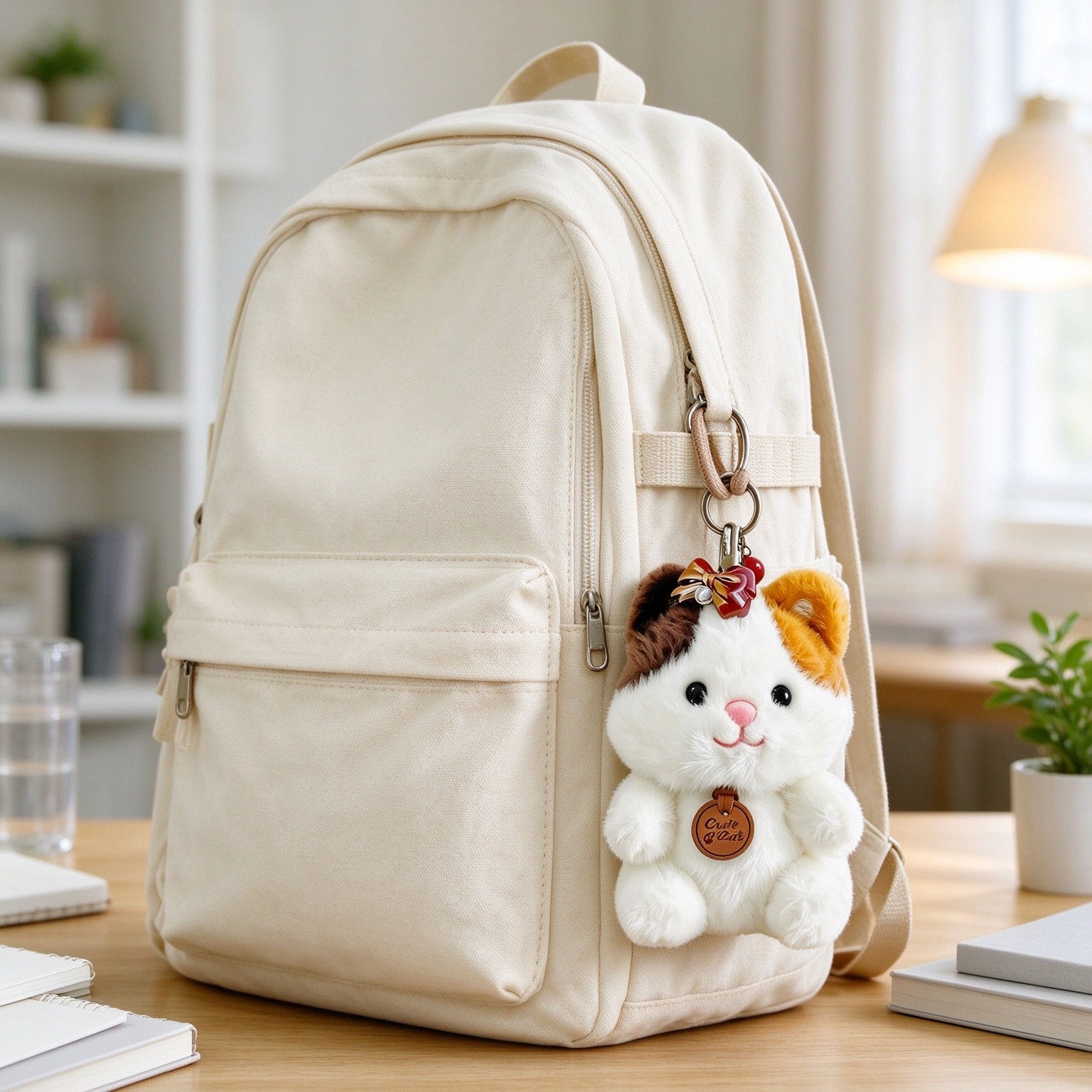 Plush Doll Bag Charms, Cute Small Animal Keychains, Sit And Lie Down Design