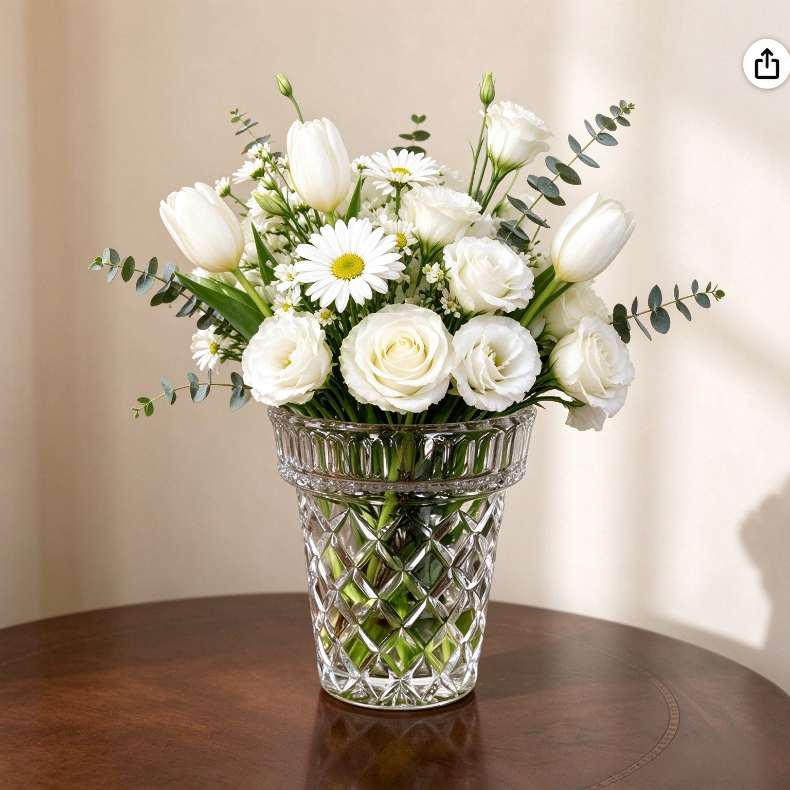 Planter Terrarium Thickened Glass Vase Embossed Big Large 6.1in Wide Mouth