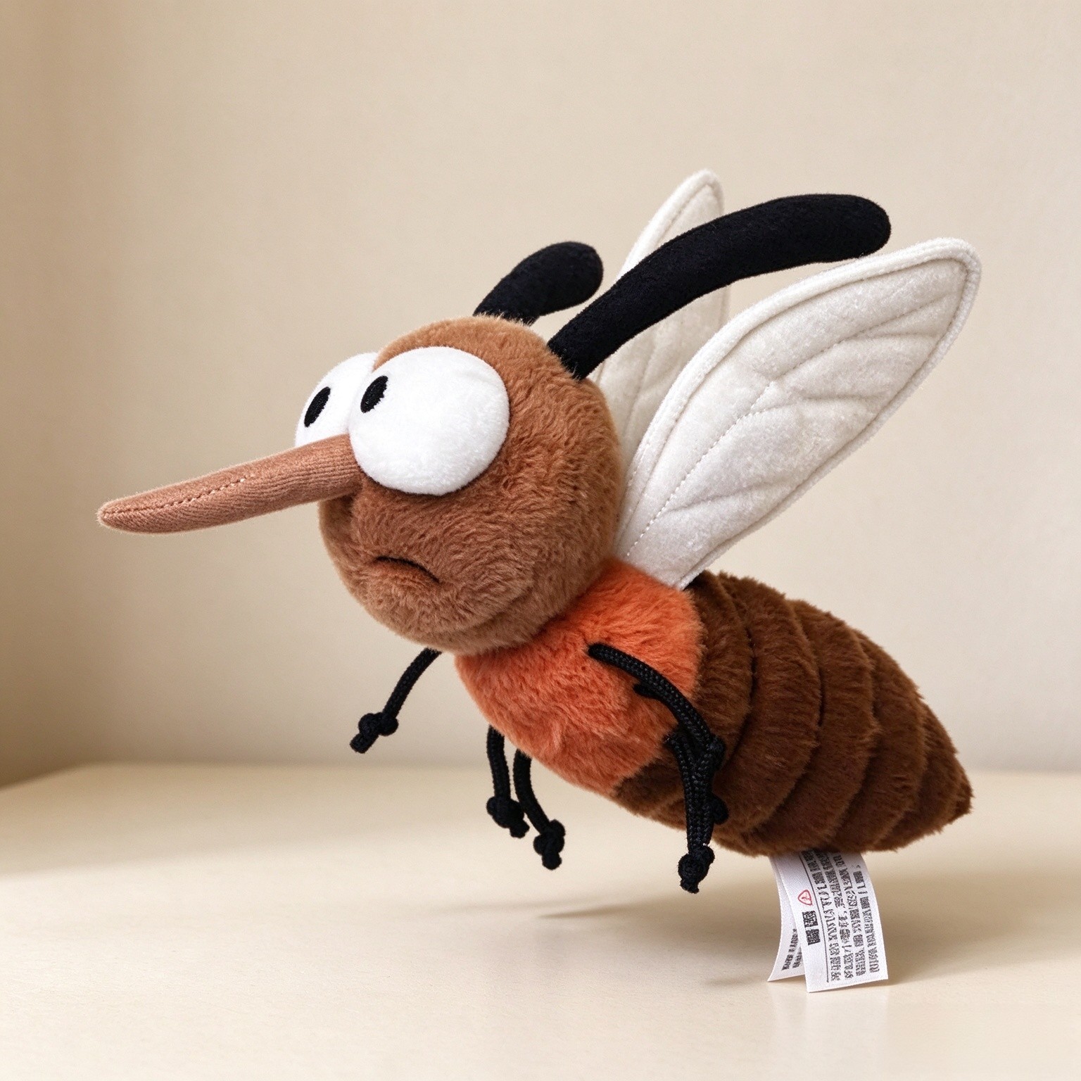 Mosquito Plush 9.84'' Mosquito Stuffed Animal Insect Pillow Home Decor
