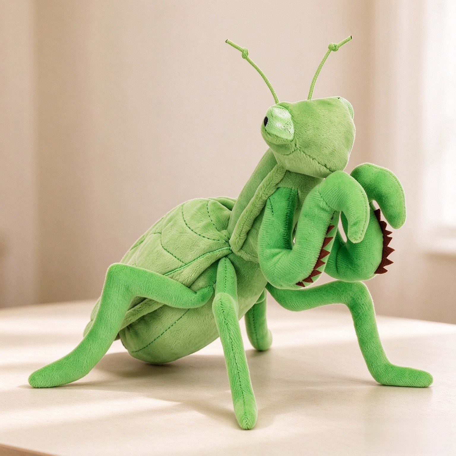 Ditucu Mantis Realistic Plush Toy, Insect-Themed Stuffed Animal Toy, Gift for Adults and Kids, 7.9 inch
