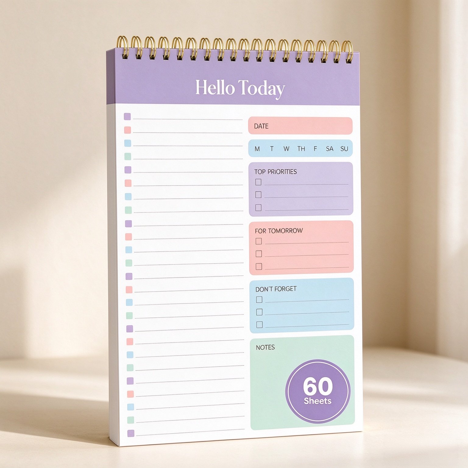 To Do List Notepad, Undated Daily Planner Notebook for Work