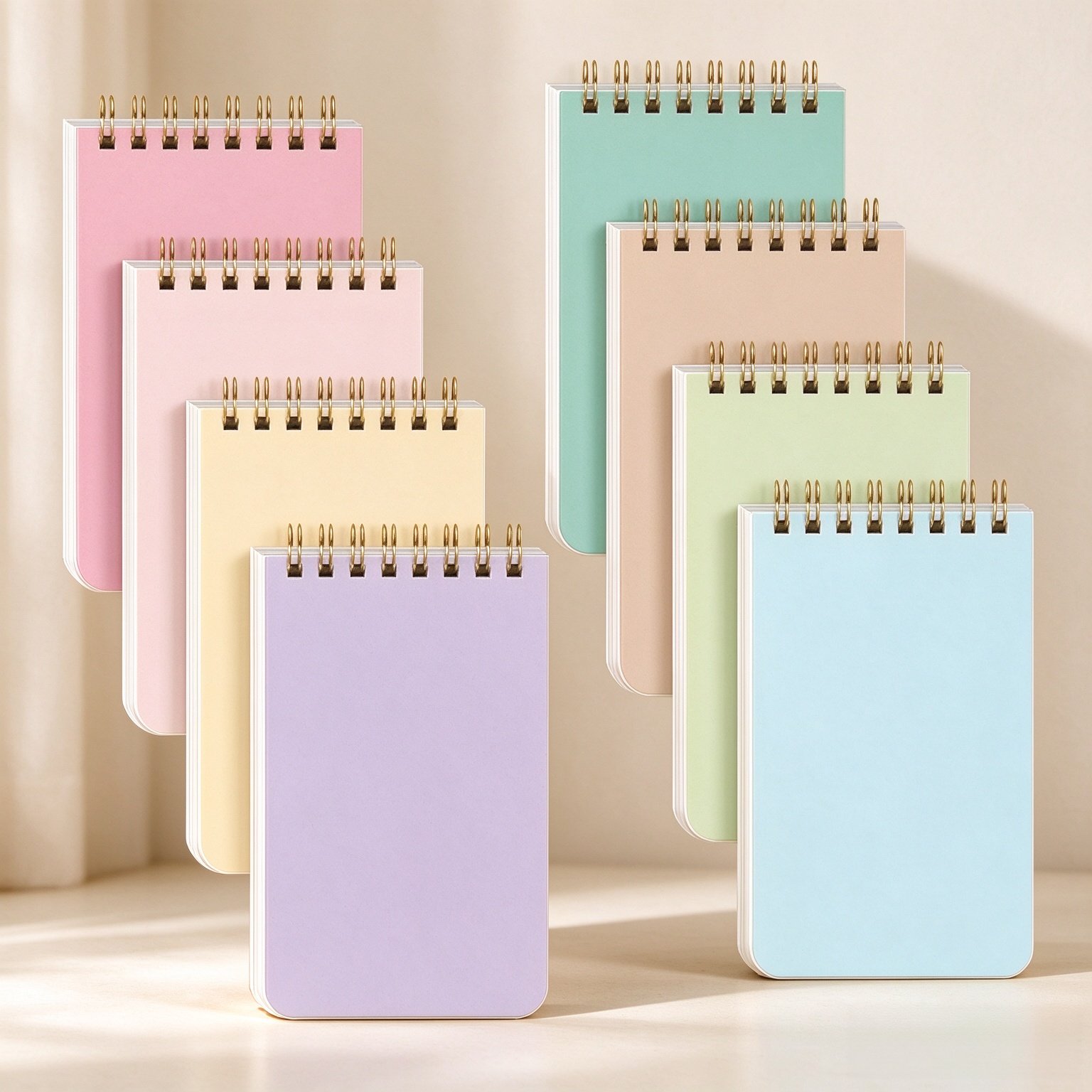 SKYDUE Small Notebooks, Cute 3x5 Pocket Notepads, Mini Spiral Notebook with Lined Pages Nursing School Essentials, School Office Supplies Set Of 8