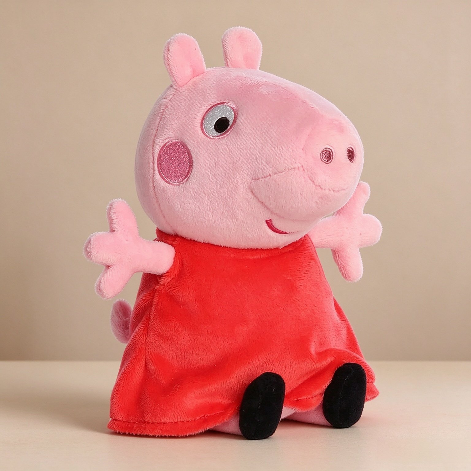 Aurora® Playful Peppa Pig™ Stuffed Animal - Officially Licensed Toys for All Fans - Perfect for Birthdays, Adults and Kids All Ages - Pink 6 Inches