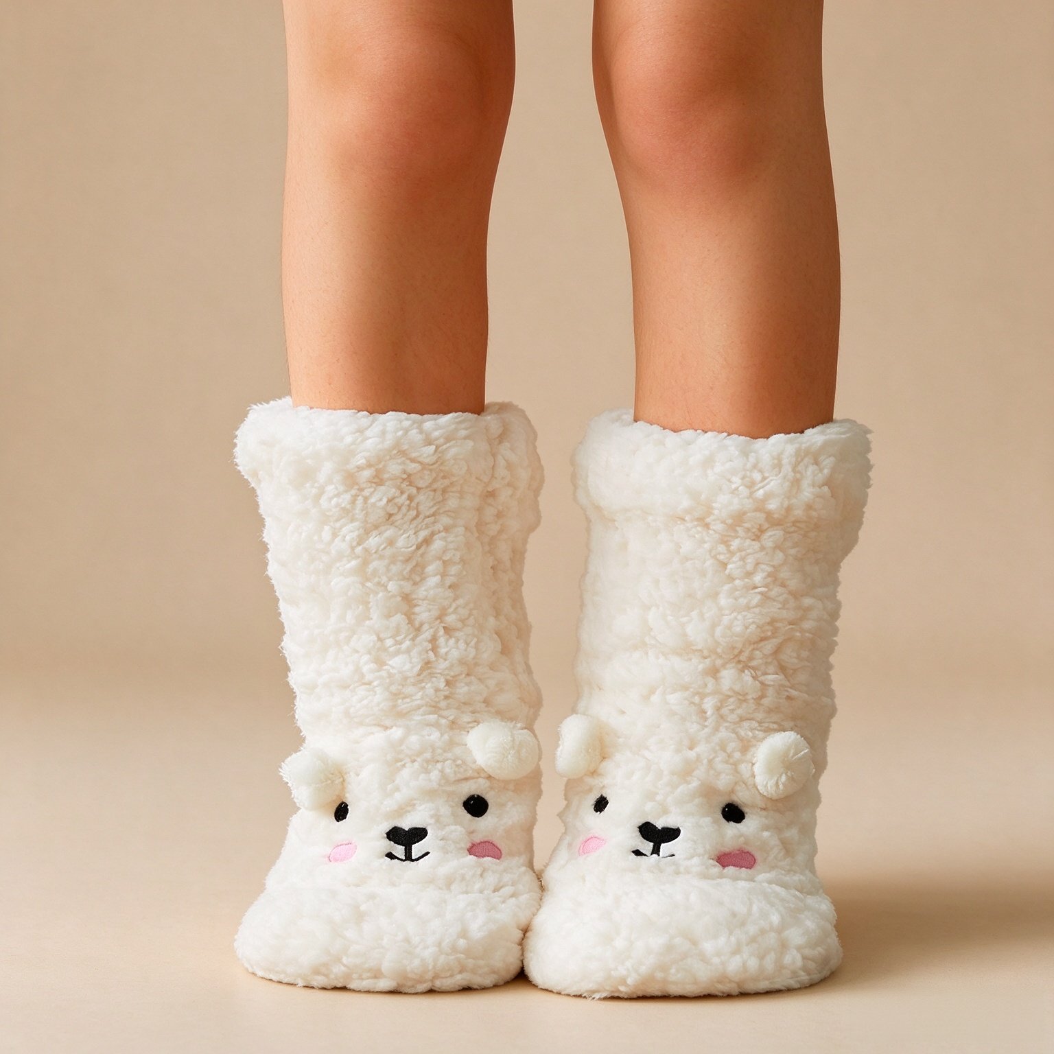 Fuzzy Socks for Women Slipper Socks Fluffy Cute Animal Indoor