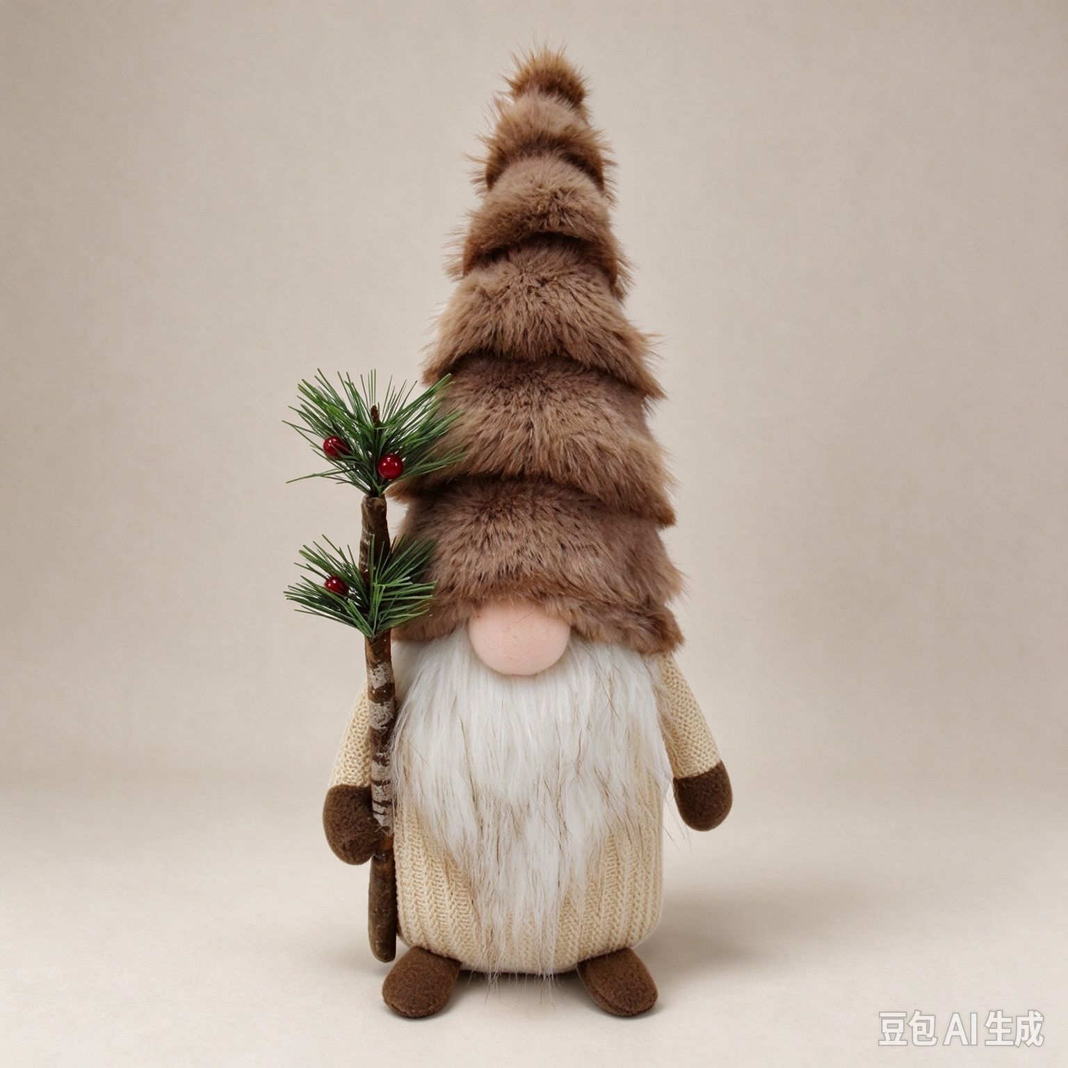 17 Inch Winter Gnome Handmade Forest Christmas Gnome Guardian Decor
