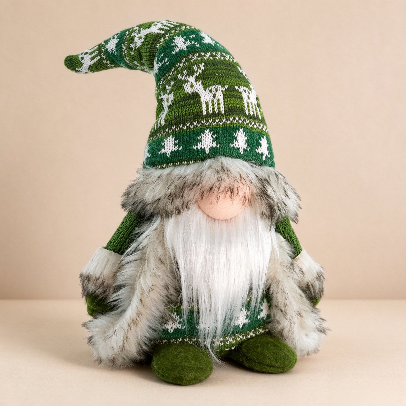 Gnome Christmas Decorations - Plush Scandinavian Tabletop Gnome