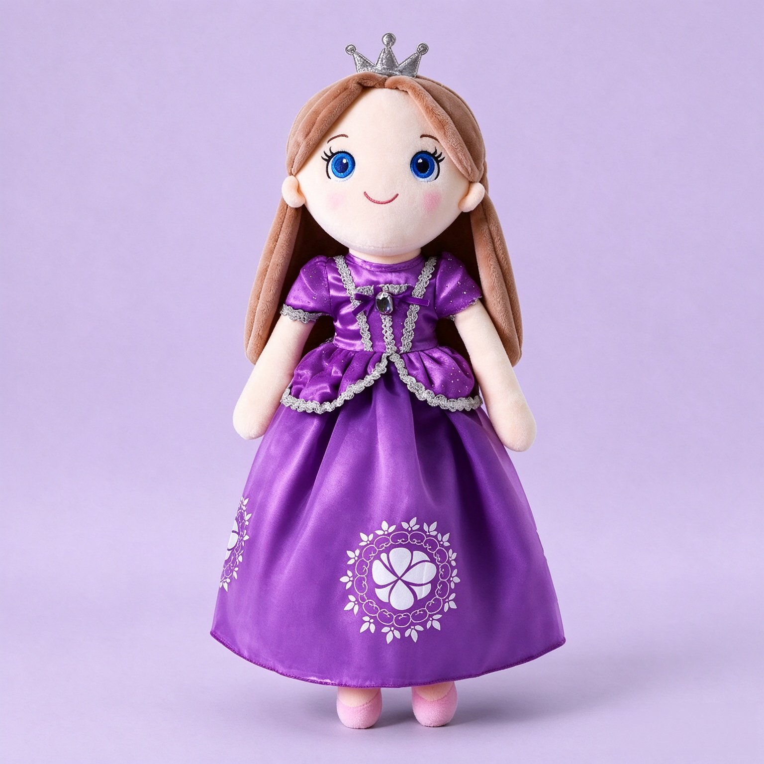 Princess Toys for Girls Age 3-6 Stuffed Princess Doll with Dress Up Clothes, Little Girl Toys Age 4-5, Princess Dress Set with Gift Box, Girls Birthday Gifts, Kindergarten Graduation Gift