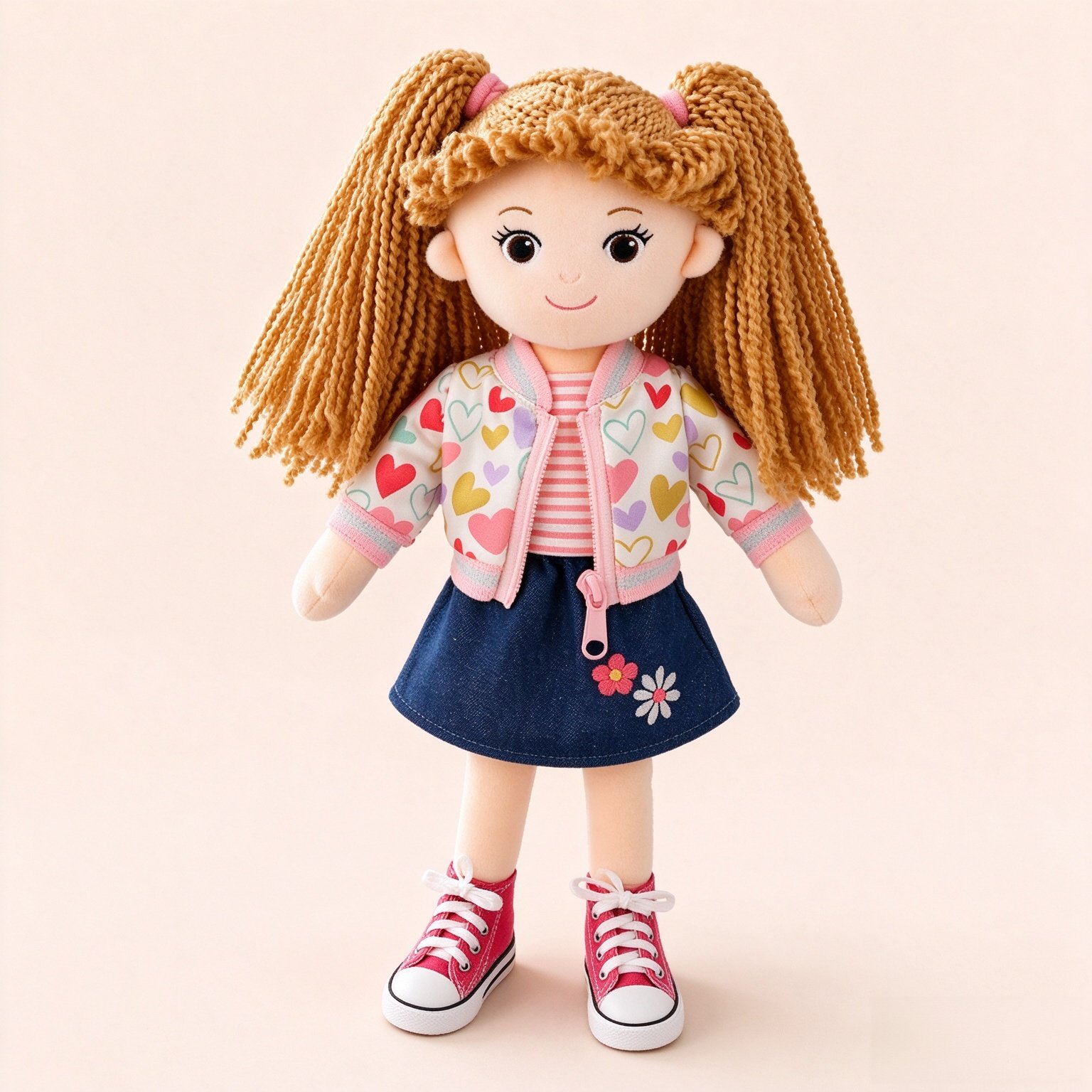 June Garden 14" Gracie Plush Dress-Up Doll with Removable Clothes